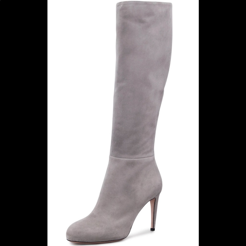 Gucci suede knee-high boots